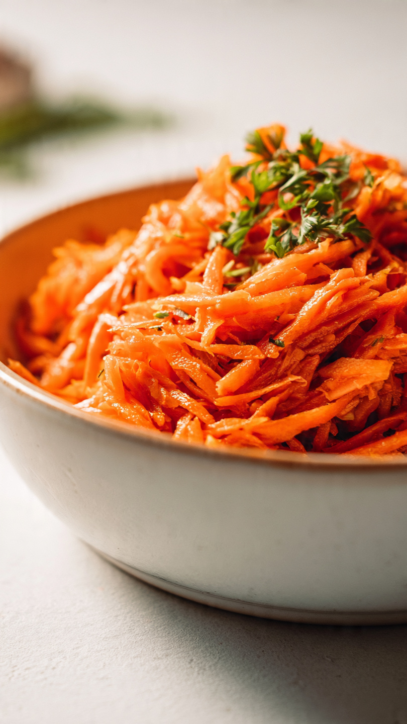 Viral Carrot Salad (Korean-Inspired, Bold and Bright)